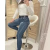 húzott hosszú ujjú body fehér