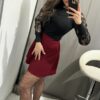 Siraz burgundi rakott szoknya - Image 3