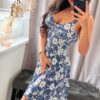 Lexi kék-fehér mintás ruha - Image 3