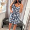Lexi kék-fehér mintás ruha - Image 5