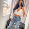 Kessi köves világoskék mom-fit farmer nadrág - Image 3