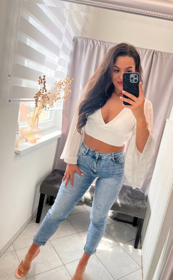 Kessi köves világoskék mom-fit farmer nadrág - Image 3