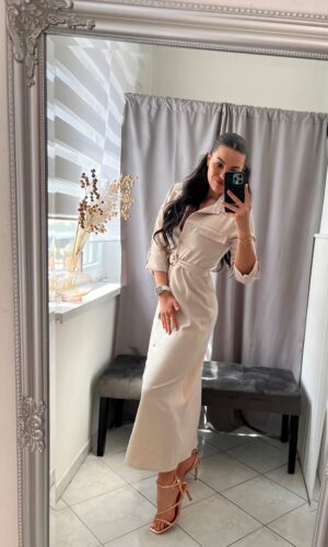 Vilan nude öves maxi ruha