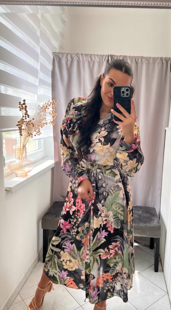 Lora levél mintás maxi ruha - Image 3