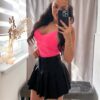 Zia vékony pántos alakformáló neon pink trikó - Image 2