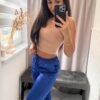 Tamina vékony pántos rövid fazonú nude felső - Image 2