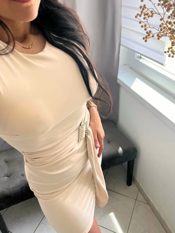 Style nude kövezett öves ruha - Image 5