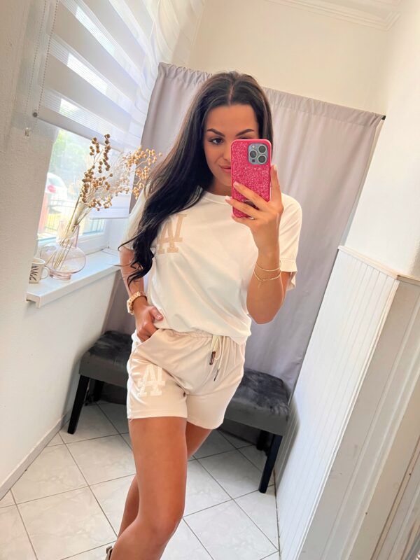 Lisa kétrészes fehér-nude szett - Image 5