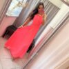 Iren neon pink húzott maxi ruha - Image 2