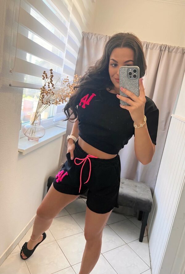 Lisa kétrészes fekete-pink szett - Image 6