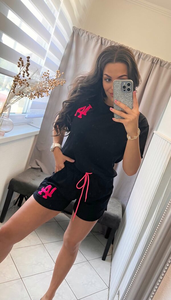 Lisa kétrészes fekete-pink szett - Image 5