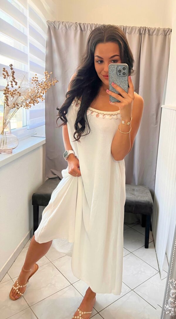 Malen fehér maxi ruha - Image 3