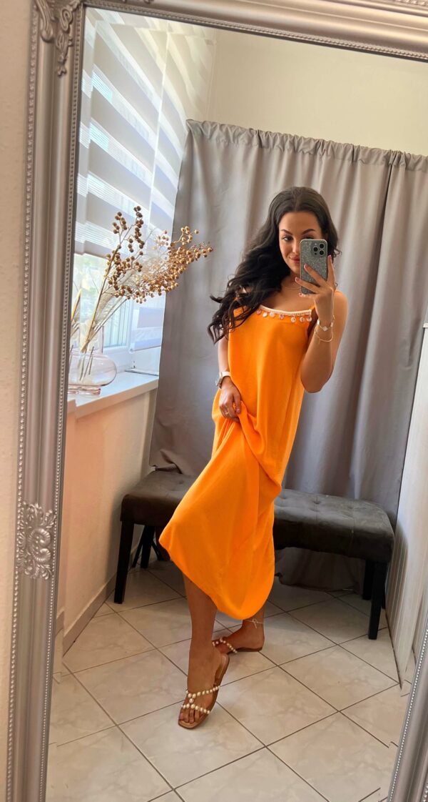 Malen neon narancs maxi ruha