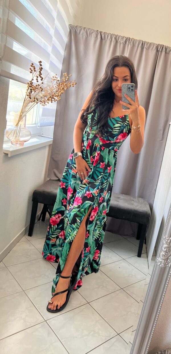 Hiren tropic mintás maxi ruha - Image 3