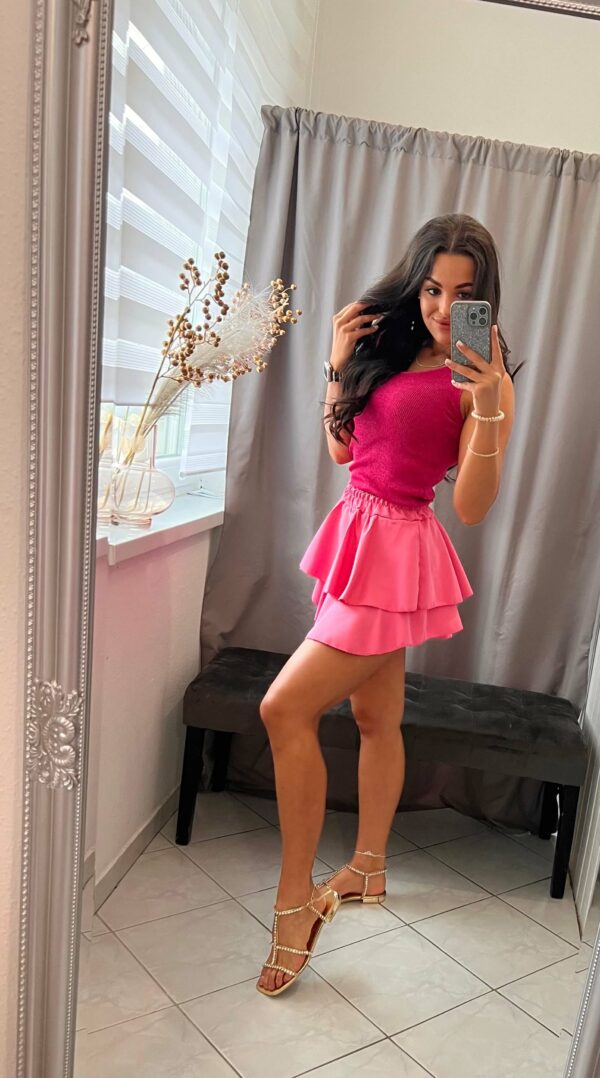 Bella csillámos pink trikó