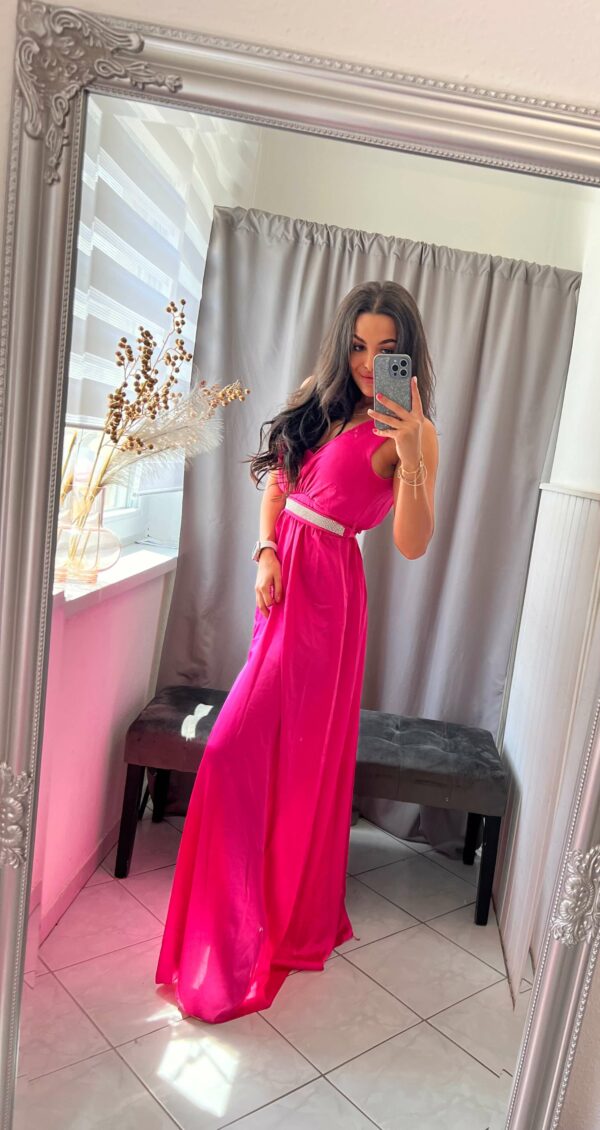 Lezi kövezett violet maxi ruha
