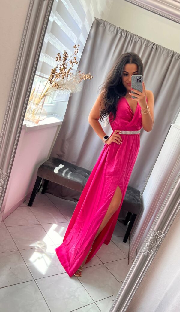 Lezi kövezett violet maxi ruha - Image 2