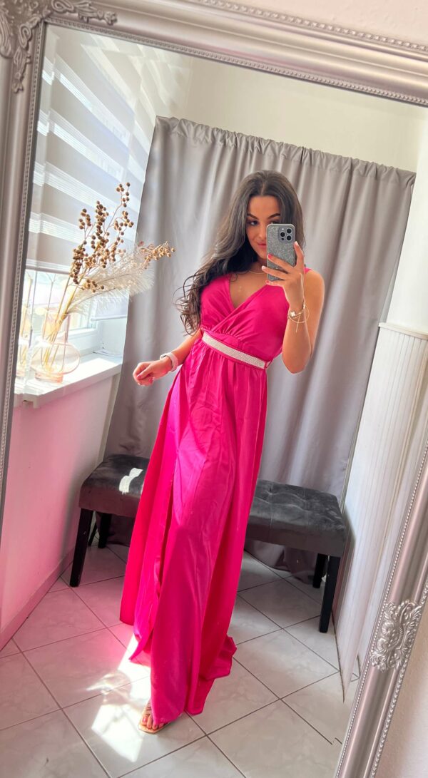 Lezi kövezett violet maxi ruha - Image 3