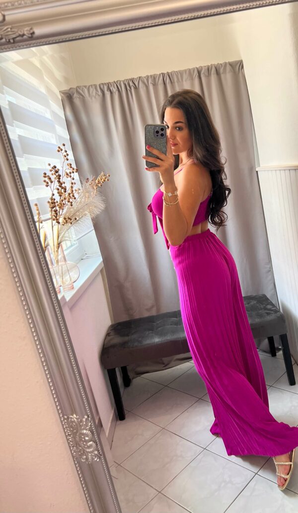 Sunny pliszirozott violet kétrészes szett - Image 6