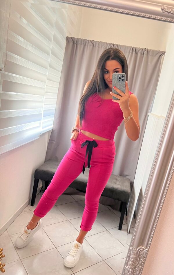 Mia pink vászon nadrág - Image 2