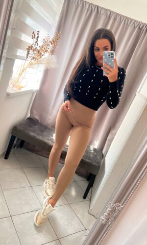 Camila alakformáló bézs leggings