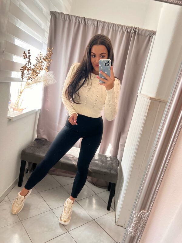 Camila alakformáló fekete leggings - Image 2