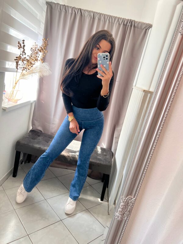 Olympia sötétkék trapéz szárú alakformáló leggings - Image 2