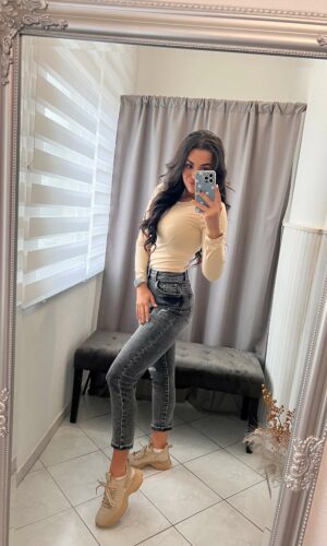 Kalen szürke mom-fit farmer