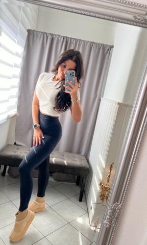 Bira alakformáló sötétkék leggings
