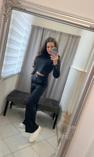 Gler fekete kétrészes szett