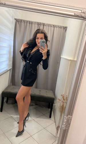 Roxa fekete flitteres rövid nadrágos overál