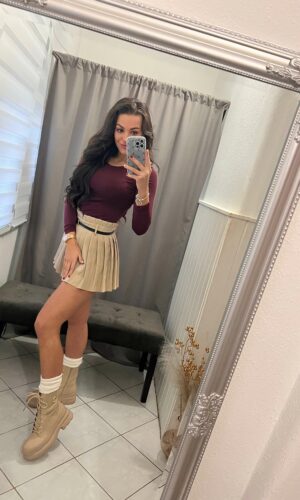 Jella basic burgundi felső