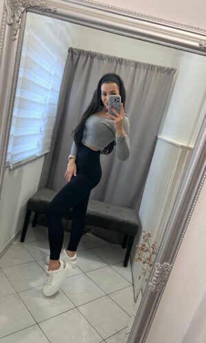 Nira kapcsos alakformáló fekete leggings