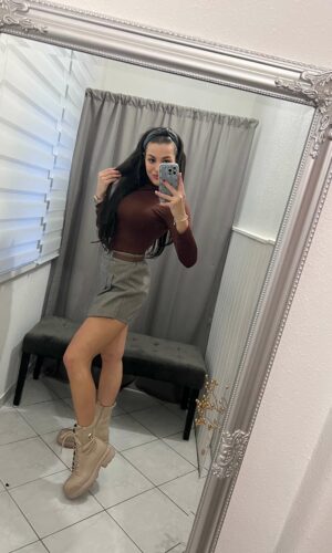 Killa félgarbós csoki barna felső