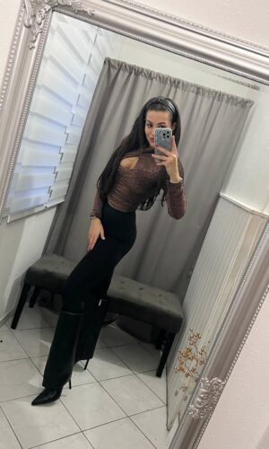 Zeli húzott rosegold felső