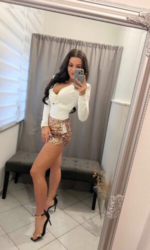 Rilen arany flitteres rövid nadrág