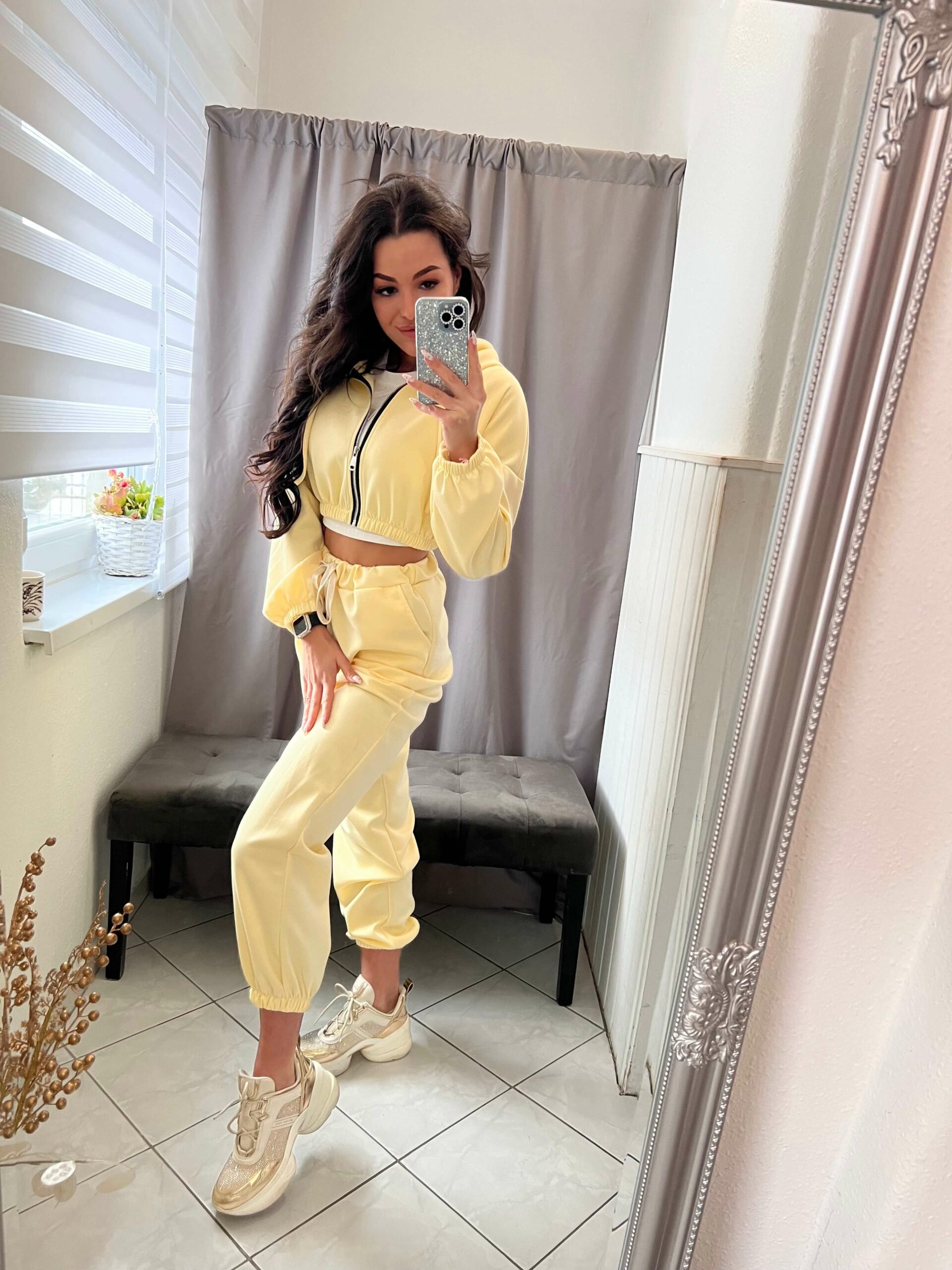 Szerra kétrészes sárga szett