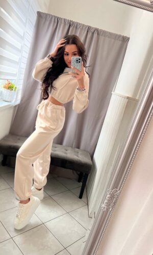 Szerra kétrészes bézs szett