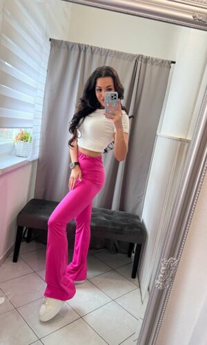 Bill bő szárú pink nadrág