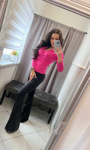 Peri pink arany kapcsos húzott felső