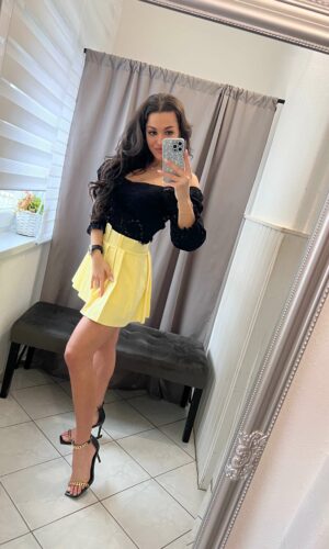 Hezi fekete csipke felső