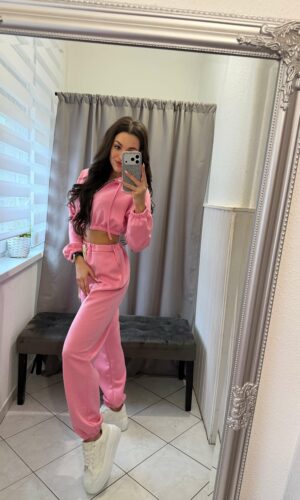 Szerra kétrészes rózsaszin szett