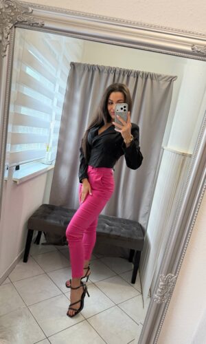 Lera fűzős fekete ing