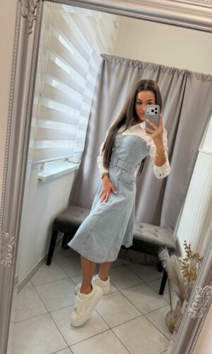 Lemi világoskék farmer ruha