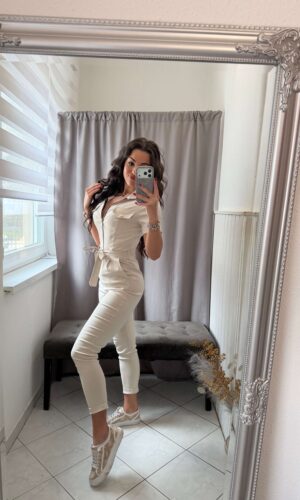 Holen vászon bézs overál