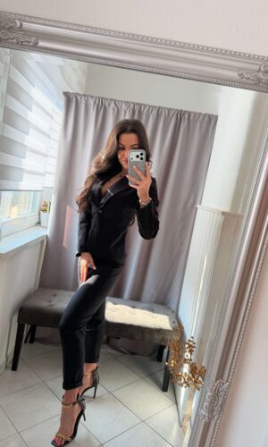 Lexi kétrészes fekete zakó szett