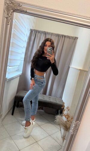 Lizi kövezett mom-fit farmer nadrág